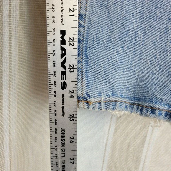 Abercrombie & Fitch Curve Love The 80s Mom High Rise Jeans Blue Size 29/8S - Picture 7 of 11